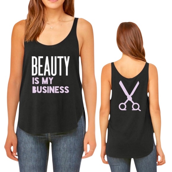 Hairstylist Tank ‘Beauty is my business’‎ - Picture 1 of 3